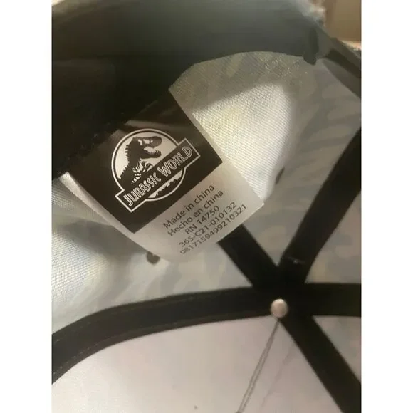 Jurassic World Snapback Hat Camouflage Hat NWT Adjustable Jurassic Park‎ - Picture 8 of 8